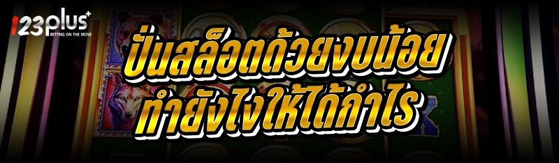 ปั่นสล็อตด้วยงบน้อย